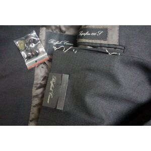 Raffaele Caruso Sartoria Parma S150s Wool Gray 2 Pc Suit 44R US NEW